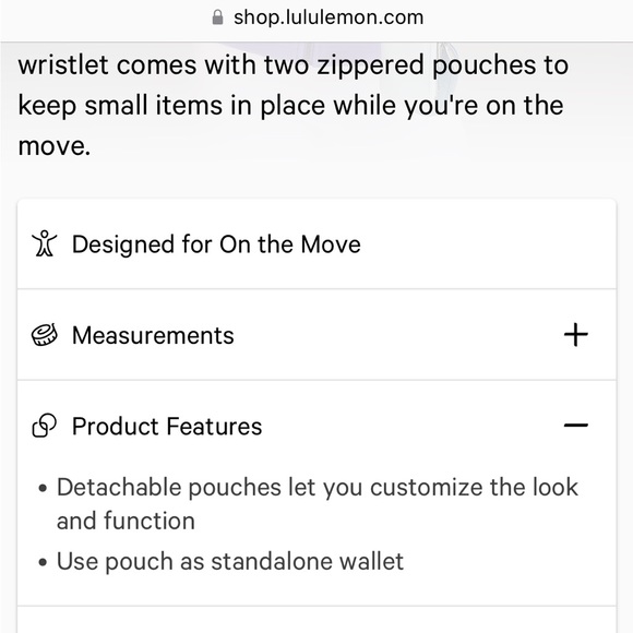 NEW LULULEMON DUAL POUCH WRISTLET BLUE - Picture 14 of 15